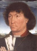 Hans Memling Portrait of a Man at Prayer before a Landscape oil painting reproduction